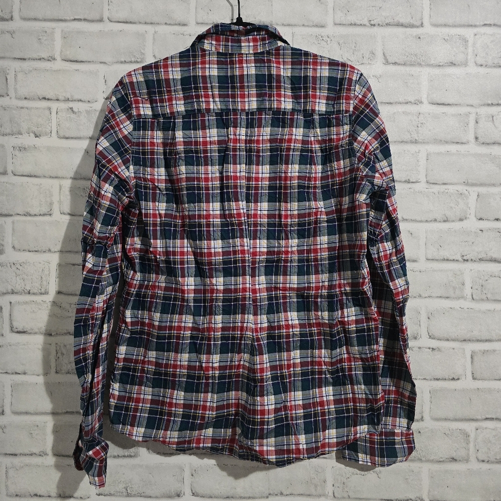 Frank & Eileen Barry Plaid Shirt - Red/Green/Blue‎ Plaid Size S - Picture 3 of 7
